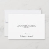 Whimsical Wildblume Wedding Danke Karte (Rückseite)