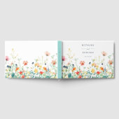 Whimsical Wildblume Wedding Guest Book Gästebuch (Voll)