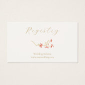 Whimsical Wildblume Wedding Registry Enclosure (Vorderseite)