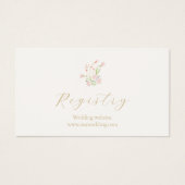 Whimsical Wildblume Wedding Registry Enclosure (Vorderseite)