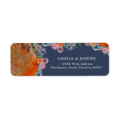 Whimsical Wildblume Wedding RSVP Rücksendeadresse (Vorne)