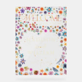 Whimsical Wildblumen Herzlich Willkommen bei unser Acrylschild (Vorderseite)