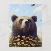 Whimsical Wilderness: Der Traum des Bären mit Postkarte (Vorderseite)