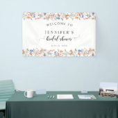 Whimsical Wildflower Bloom Bridal Shower Welcome Banner (Messeveranstaltung)
