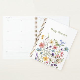 Whimsical Wildflower Bloom Colorful Spring Planer