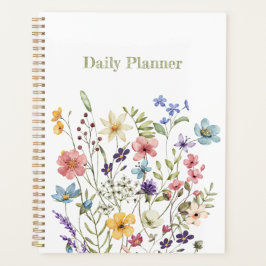 Whimsical Wildflower Bloom Colorful Spring Planer
