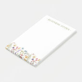 Whimsical Wildflower Bloom Colorful Spring Post-it Klebezettel (angewinkelt)