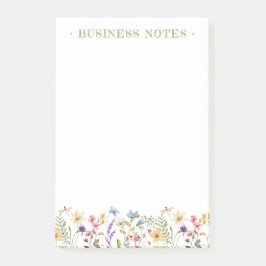 Whimsical Wildflower Bloom Colorful Spring Post-it Klebezettel