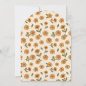 Whimsical Wildflower Bunny Baby Shower Invite Einladung (Rückseite)