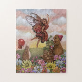 Whimsical Wildflower Fairy Farewell to the Animals Puzzle (Vertikal)