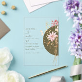 Whimsical Wildflower Spring Summer Fall Acryleinladungen (In Situ (Hochzeit))