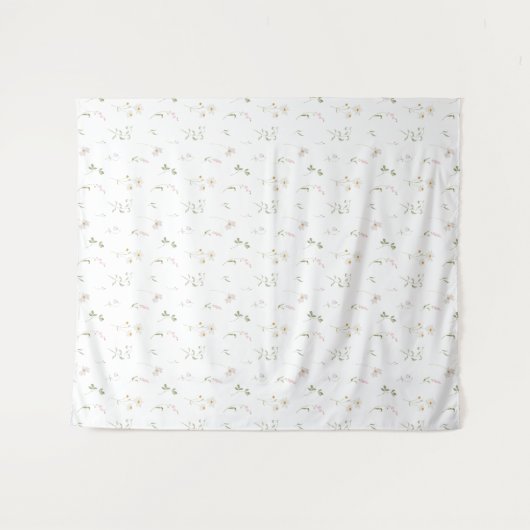 Whimsical Wildflower Tapestry Backdrop Wandteppich (Vorderseite (Horizontal))