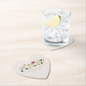 Whimsical Wildflowers Garden Wedding Untersetzer (Vor Ort)