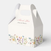 Whimsical Wildflowers Meadow Wedding Favor Boxes Geschenkschachtel (Vorderseite)