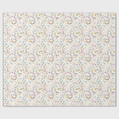 Whimsical Wildflowers Meadow Wedding  Geschenkpapier (Flach)