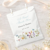 Whimsical Wildflowers Meadow Wedding  Geschenktütchen (Ausgeschnitten)