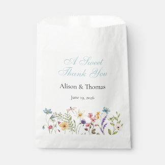 Whimsical Wildflowers Meadow Wedding Geschenktütchen