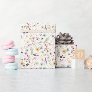 Whimsical Wildflowers Wiesenhochzeit Geschenkpapier