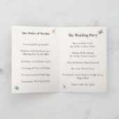 Whimsical Wildflowers Wiesenhochzeit  Programm (Innenseite)