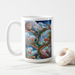 Whimsical Wildlife Fantasy Intricentive Miniatur Kaffeetasse