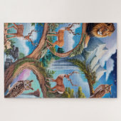 Whimsical Wildlife Fantasy Intricentive Miniatur Puzzle (Horizontal)