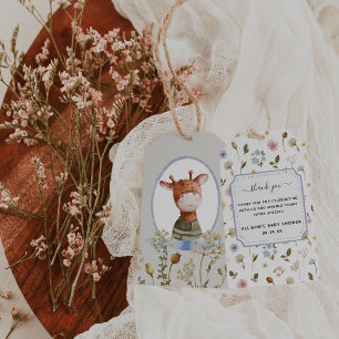 Whimsical Wildlings   Vintage Tiere Vielen Dank Geschenkanhänger