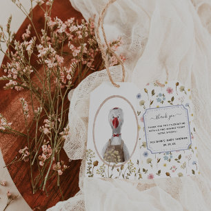 Whimsical Wildlings   Vintage Tiere Vielen Dank Geschenkanhänger