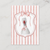 Whimsical Wildlings | Vintages Windelkreuz Begleitkarte (Rückseite)