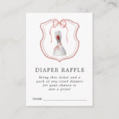 Whimsical Wildlings | Vintages Windelkreuz Begleitkarte (Vorderseite)