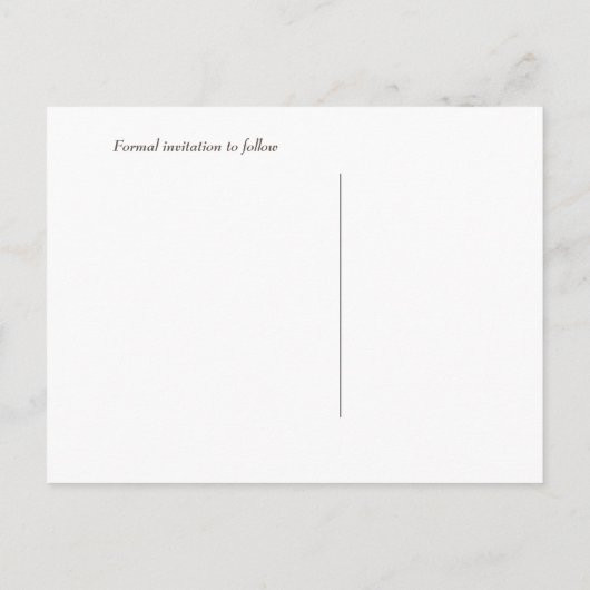 Whimsical Wine Glasses Save the Date Hochzeit Ankündigungspostkarte (Rückseite)