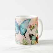 "Whimsical Wings: Butterfly Design Coffee Cup" Kaffeetasse (VorderseiteRechts)