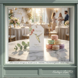 Whimsical Wings & Watercolor Wishes | Favor Tag Geschenkanhänger