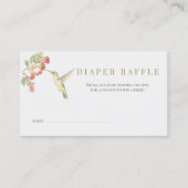 Whimsical Wings & Watercolor Wishes | Hummingbird Begleitkarte (Vorderseite)