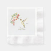 Whimsical Wings & Watercolor Wishes | Hummingbird  Serviette (Vorderseite)
