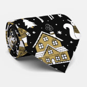 Whimsical Winter Animal Town Krawatte (Gerollt)