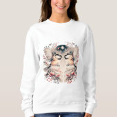 Whimsical Winter Chickadees Sweatshirt (Vorderseite)