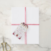 Whimsical Winter Fairy First Birthday Thank You Geschenkanhänger (Mit Garn)