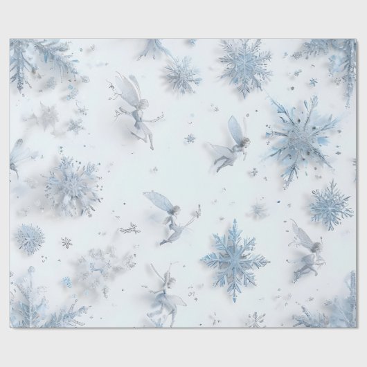 Whimsical Winter Fairy Geschenkpapier (Flach)
