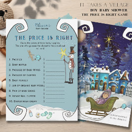 Whimsical Winter Fairy Price is Right Baby Shower  Einladung