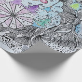 "Whimsical Winter Forest" Artistic Hand-Drawn Gift Geschenkpapier (Ecke)