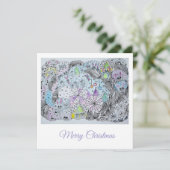 Whimsical Winter Forest Magical Creatures Karte (Stehend Vorderseite)