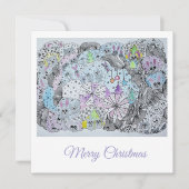 Whimsical Winter Forest Magical Creatures Karte (Vorderseite)