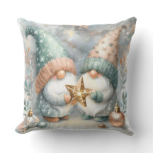 Whimsical Winter Gnomes Rose Gold Aquarell Dekorat