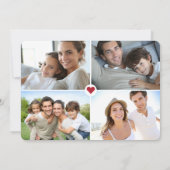 Whimsical Winter Greenery 5 Foto Feiertagskarte (Rückseite)