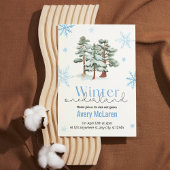 Whimsical Winter Onederland & Bloom Geburtstag Einladung