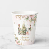 Whimsical Winter Onederland der Nutcracker Pappbecher (Rückseite)