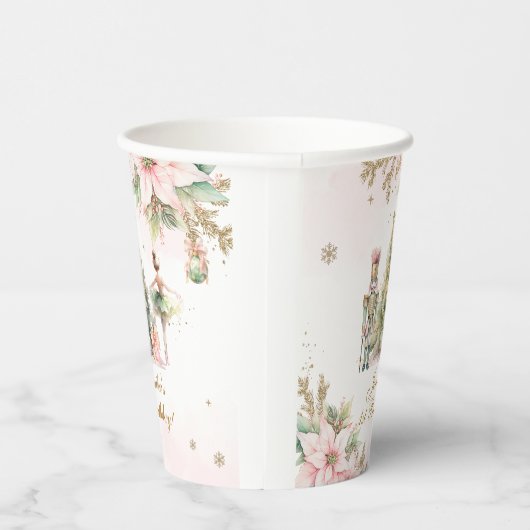 Whimsical Winter Onederland der Nutcracker Pappbecher (Rechts)