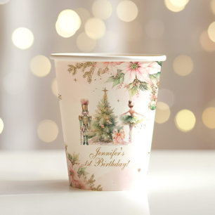 Whimsical Winter Onederland der Nutcracker Pappbecher