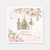 Whimsical Winter Onederland der Nutcracker Serviette (Vorderseite)