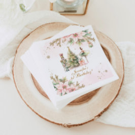 Whimsical Winter Onederland der Nutcracker Serviette